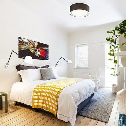 RENDL surface mounted lamp OTIS 50 ceiling black/white  230V LED E27 3x15W R12491 2