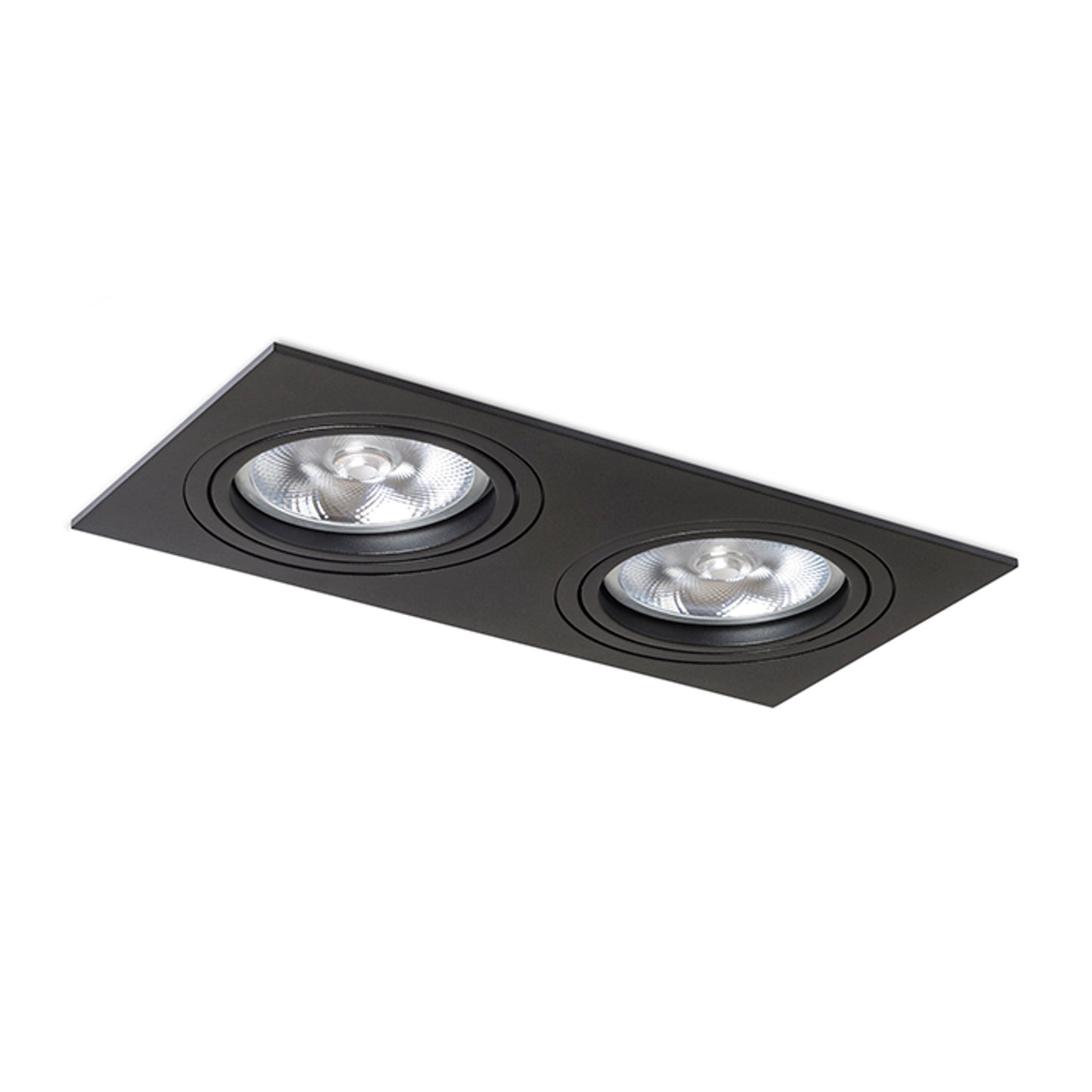 RENDL recessed light PASADENA G53 SQ II  black  230V LED G53 2x15W R12705 2