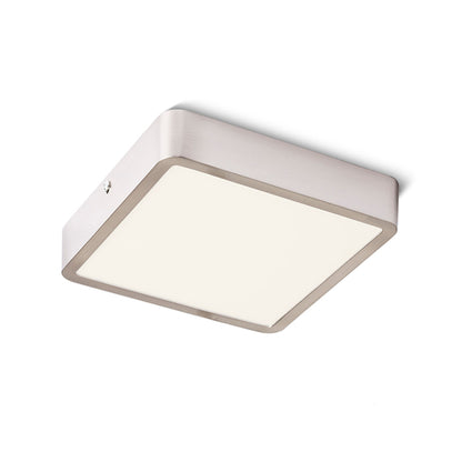 RENDL surface mounted lamp HUE SQ 17 ceiling  matt nickel 230V LED 18W  3000K R12813 1
