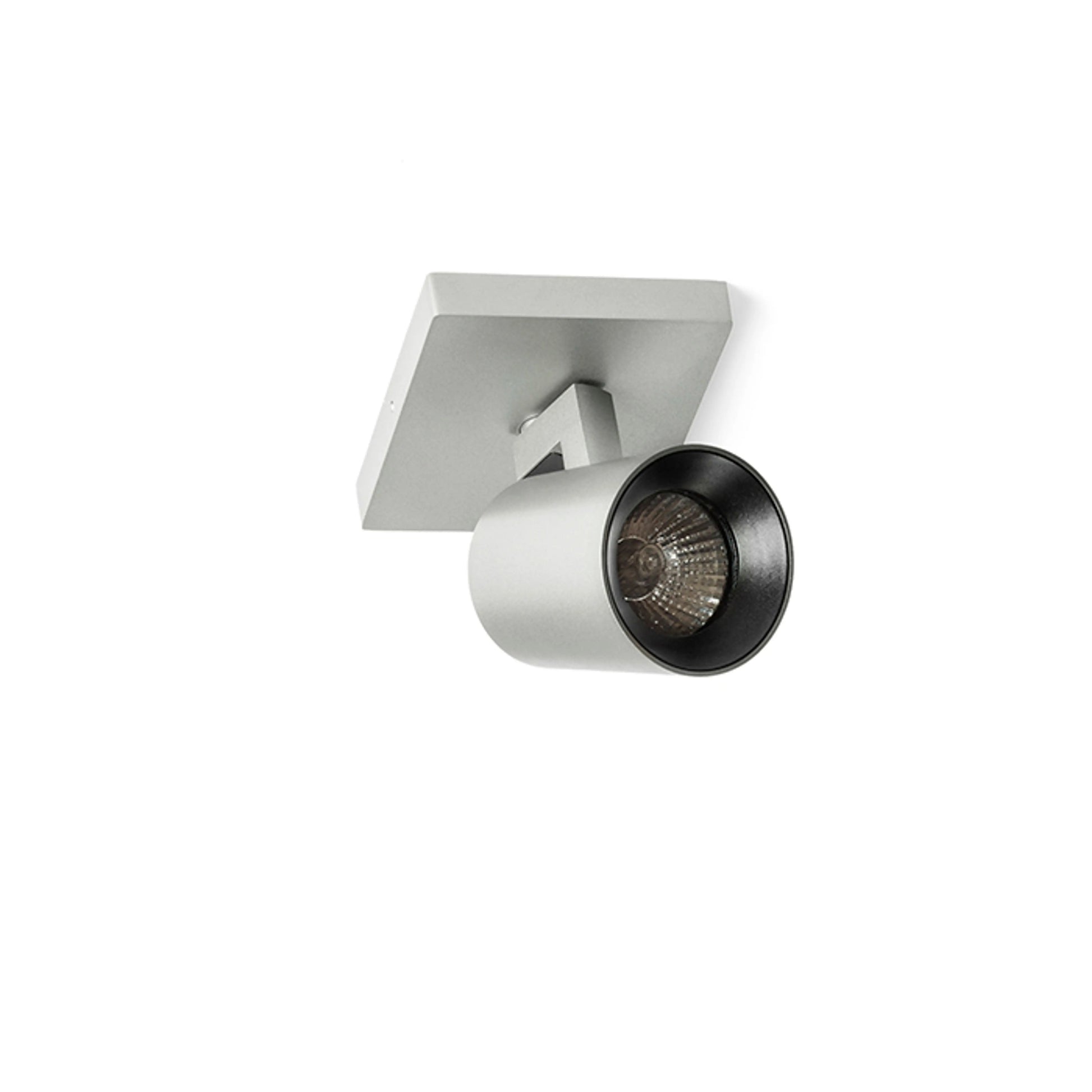 RENDL spotlight KENNY I surface mounted  brushed aluminum/black 230V LED GU10 8W R12913 3
