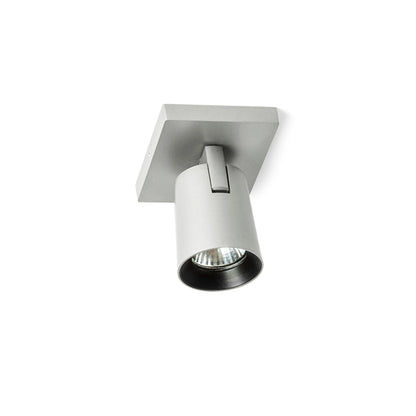 RENDL spotlight KENNY I surface mounted  brushed aluminum/black 230V LED GU10 8W R12913 5