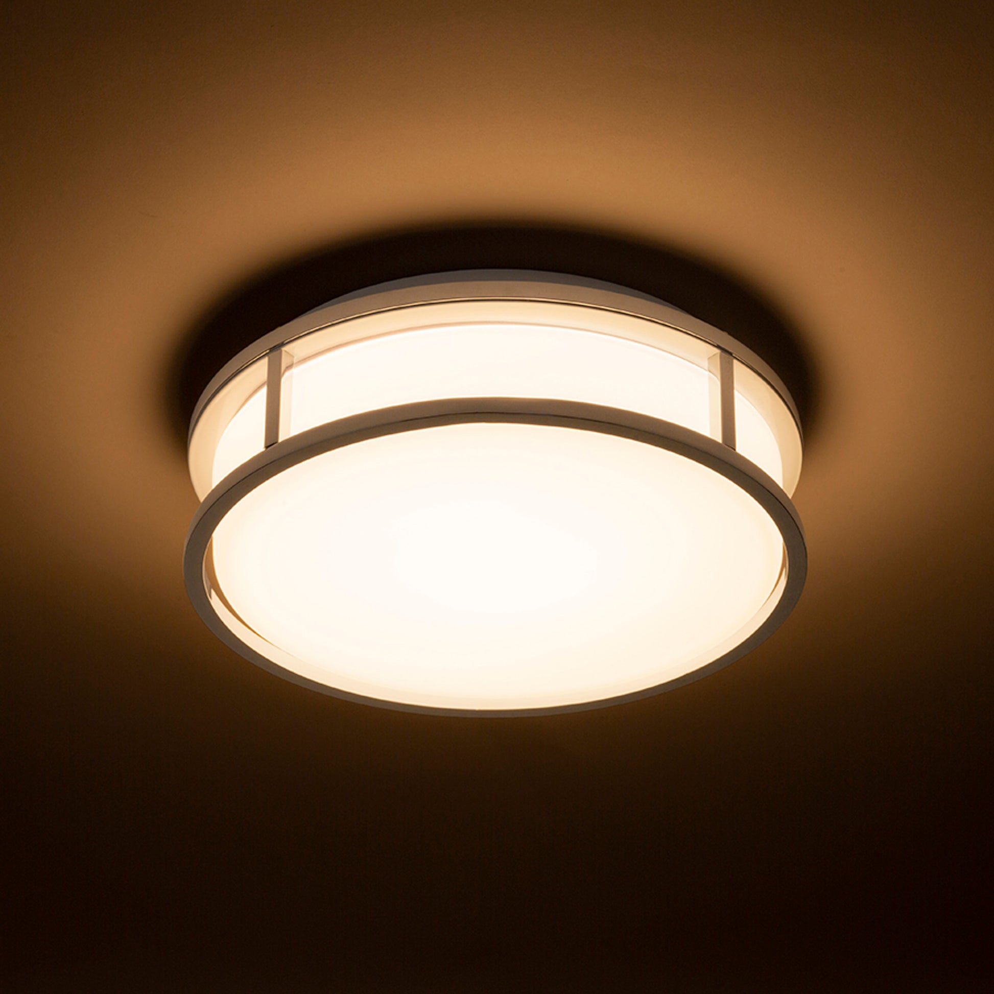 RENDL surface mounted lamp GRANDE LED 25 ceiling  opal-colored glass/chrome 230V LED 12W IP44  3000K R13676 3