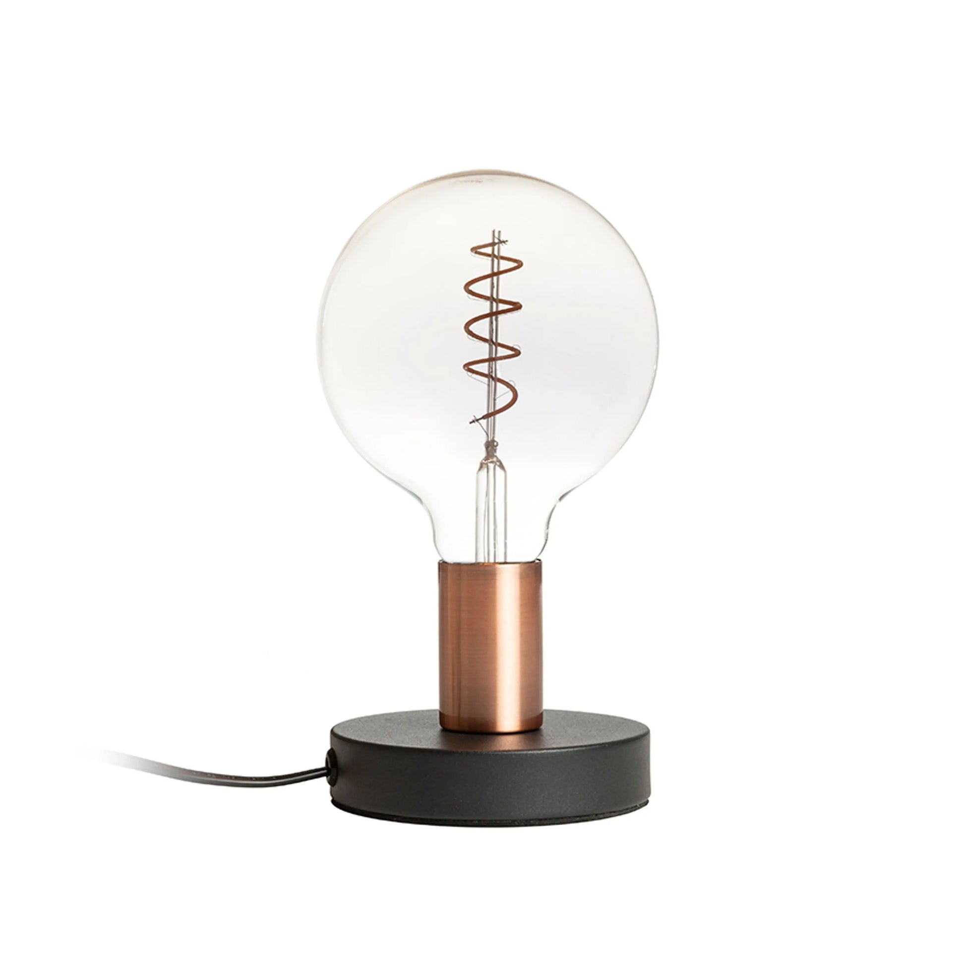 RENDL table lamp ALGOT table black brushed copper 230V LED E27 15W R13907 5