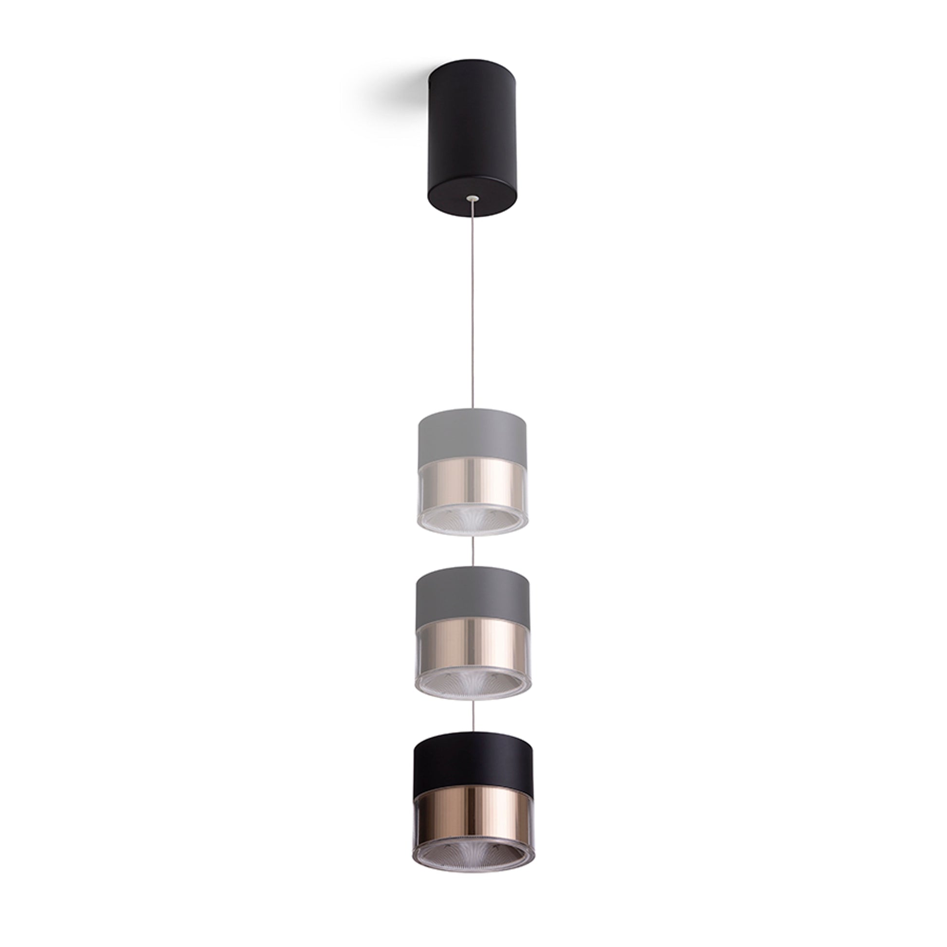RENDL pendant lamp JUNIPER height adjustable pendant black/gold  230V LED 15W 30°  3000K R14219 3
