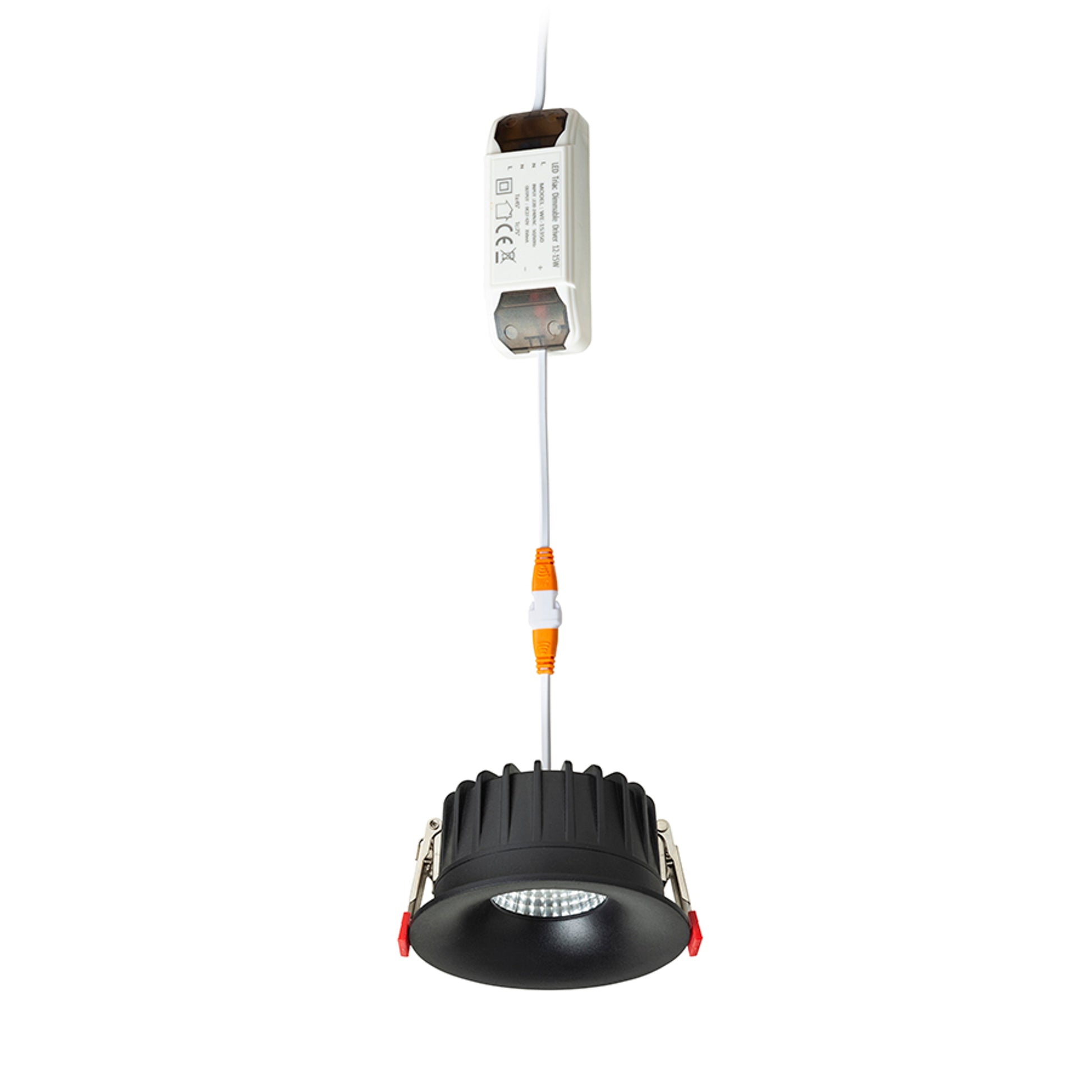 RENDL recessed light FLEUR IP54 DIMM recessed black 230V LED 15W 60° IP54 3000K R14233 5