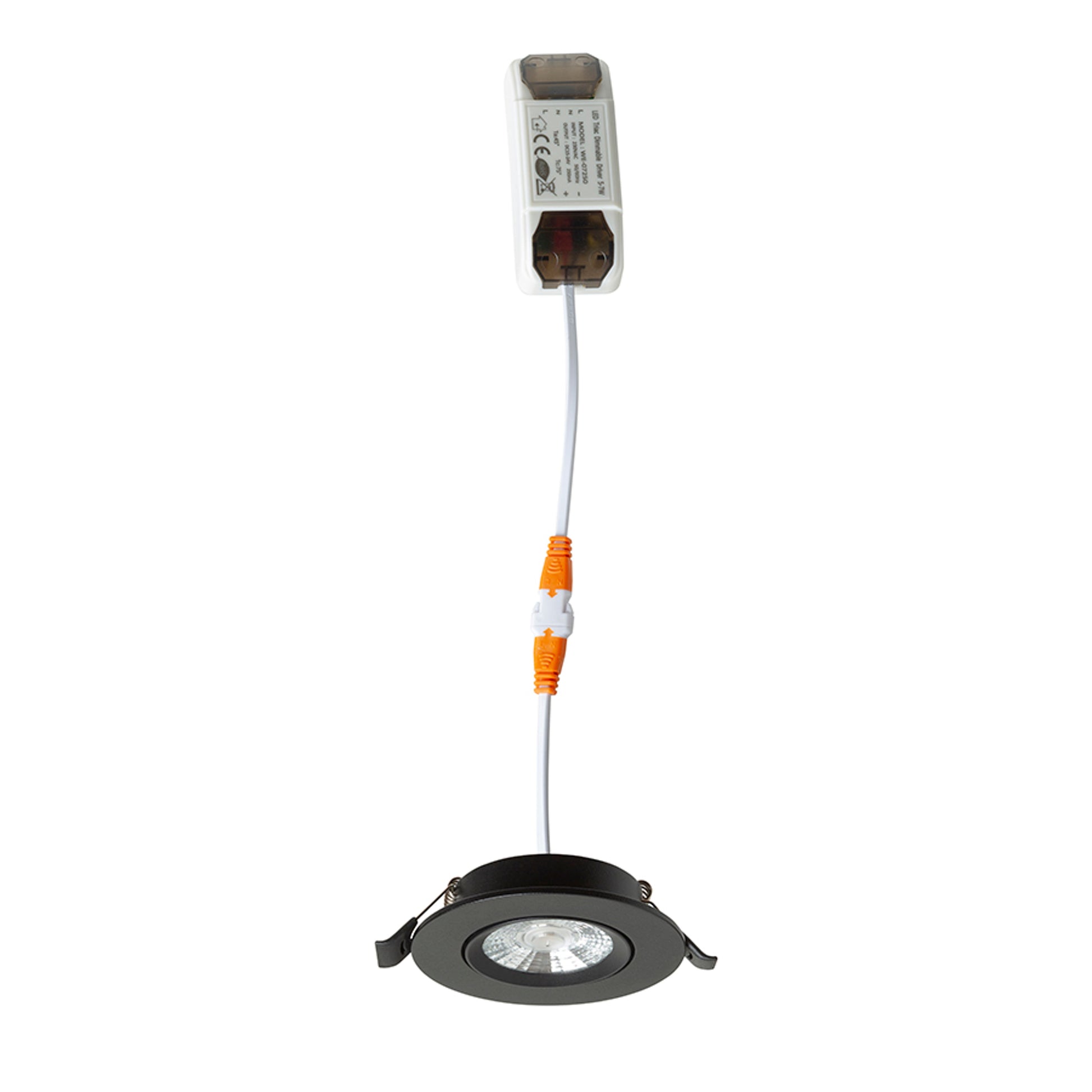 RENDL recessed light NEFRIT DIMM recessed black 230V LED 6W 36° 3000K R14235 5