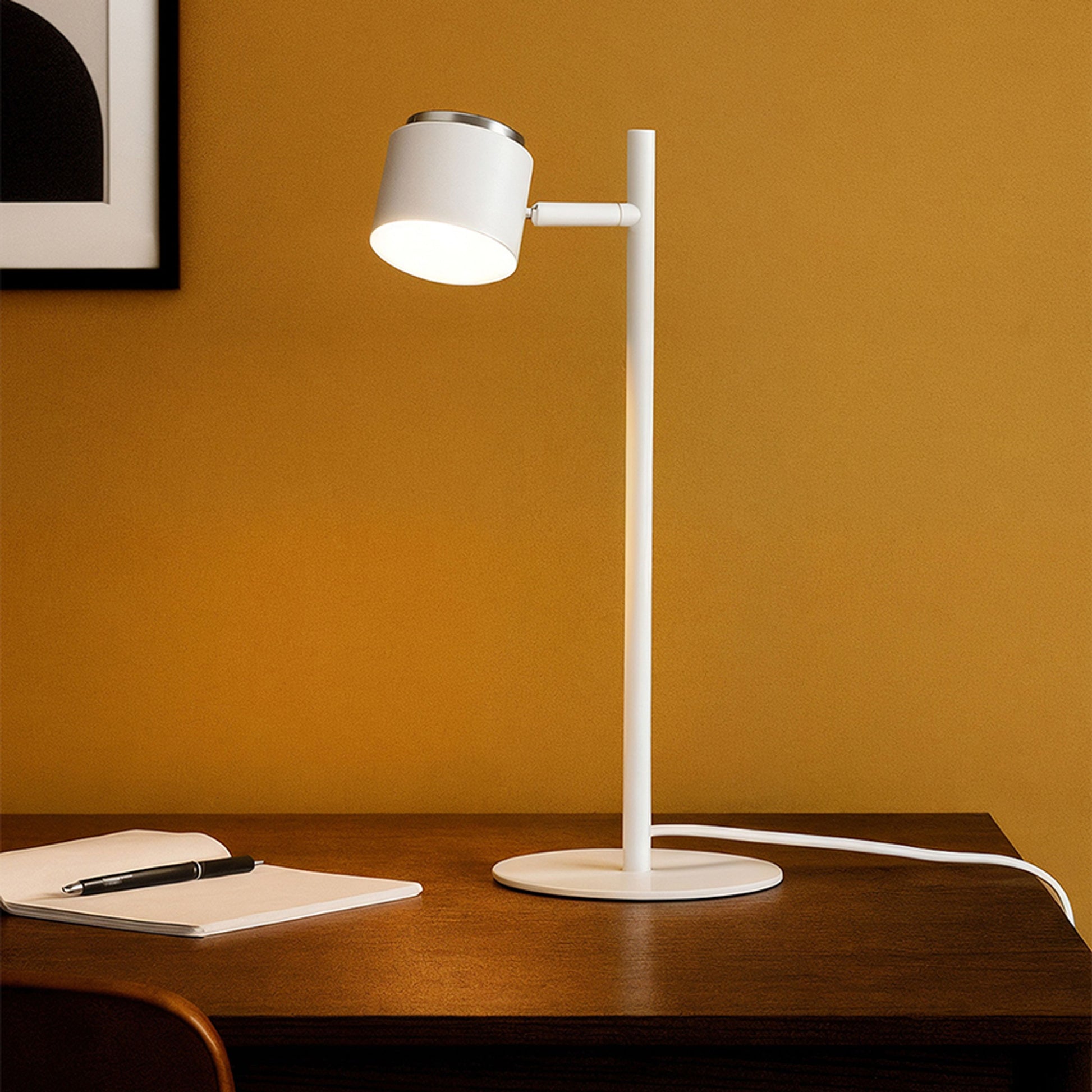 RENDL table lamp NOVA table white chrome/frosted acrylic 230V LED 4.2W 3000K R14274 2
