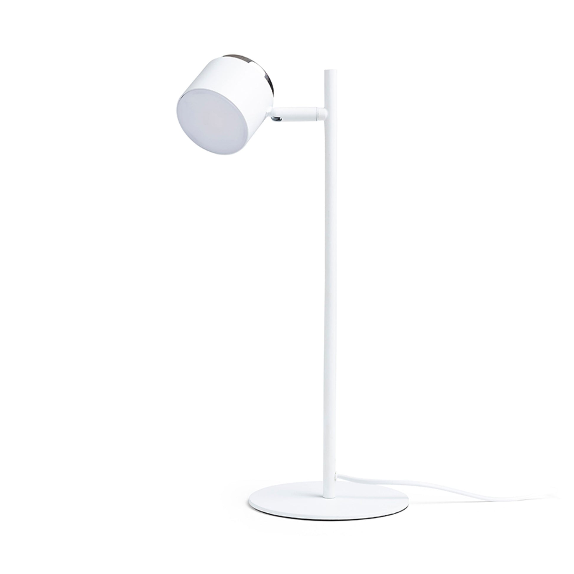RENDL table lamp NOVA table white chrome/frosted acrylic 230V LED 4.2W 3000K R14274 5