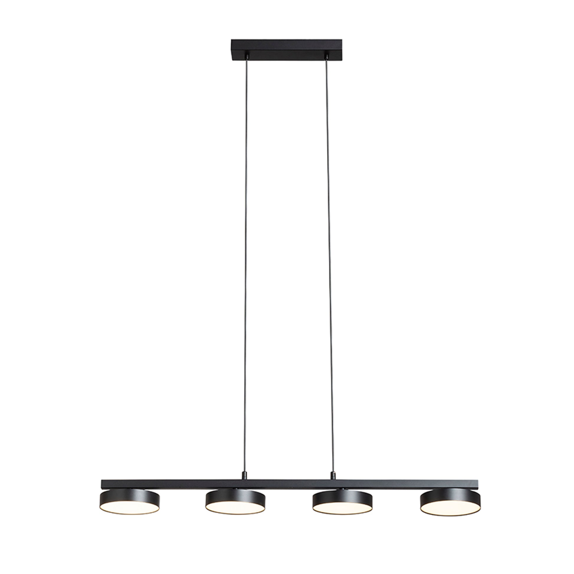 RENDL pendant lamp ARETHA IV pendant black  230V LED 4x12W  3000K R14424 6