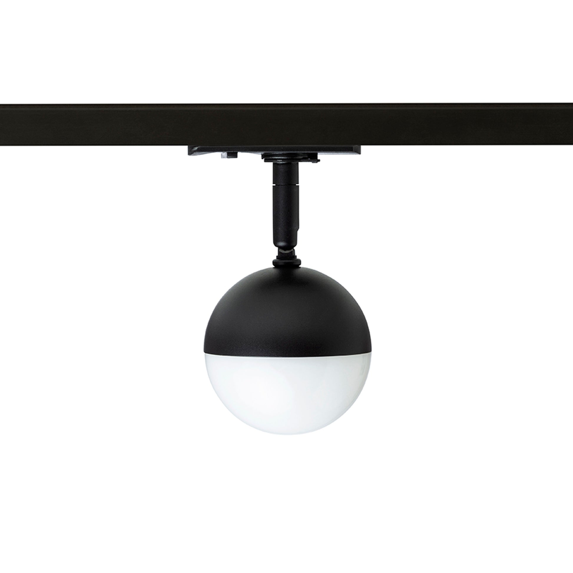 RENDL 1-circuit track system LYRA for 1-circuit tracks black frosted acrylic 230V LED 5W  3000K R14427 5