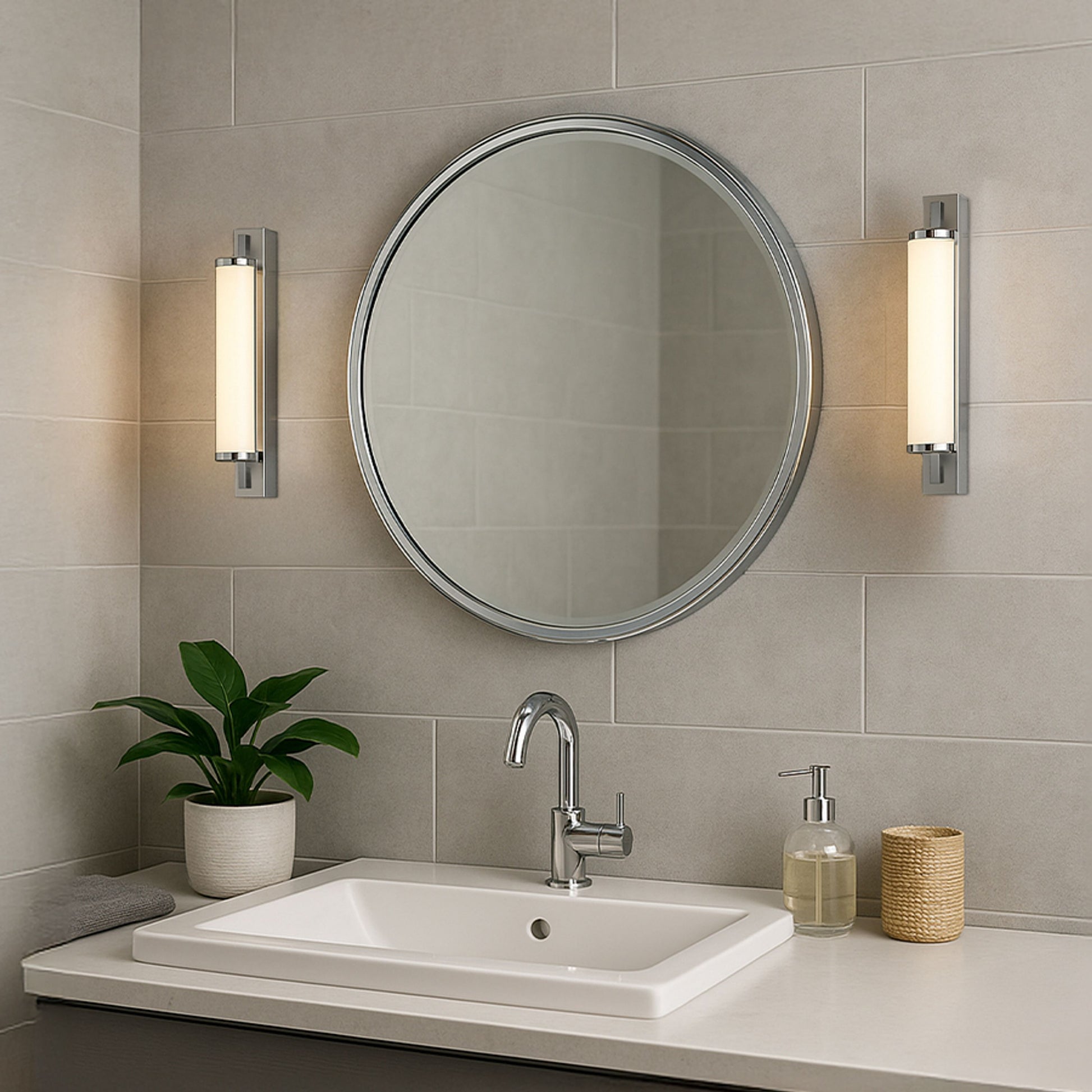 RENDL wall lamp ROCCA 34 wall  chrome 230V LED 8W IP44  3000K R14518 2