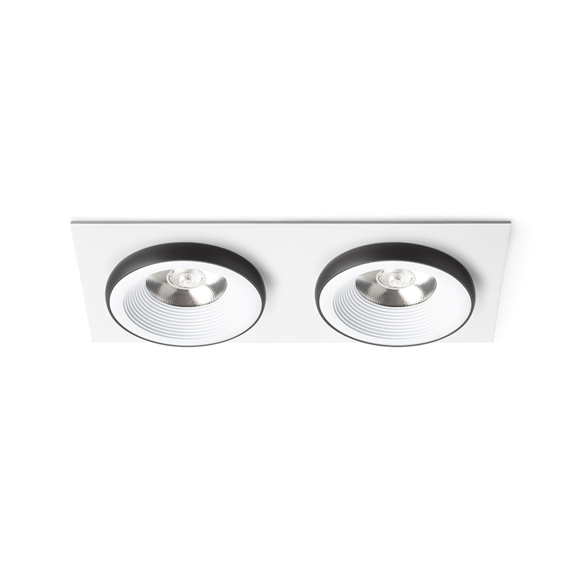 RENDL recessed light SHARM SQ II recessed white/black 230V LED 2x10W 24° 3000K R14584 1