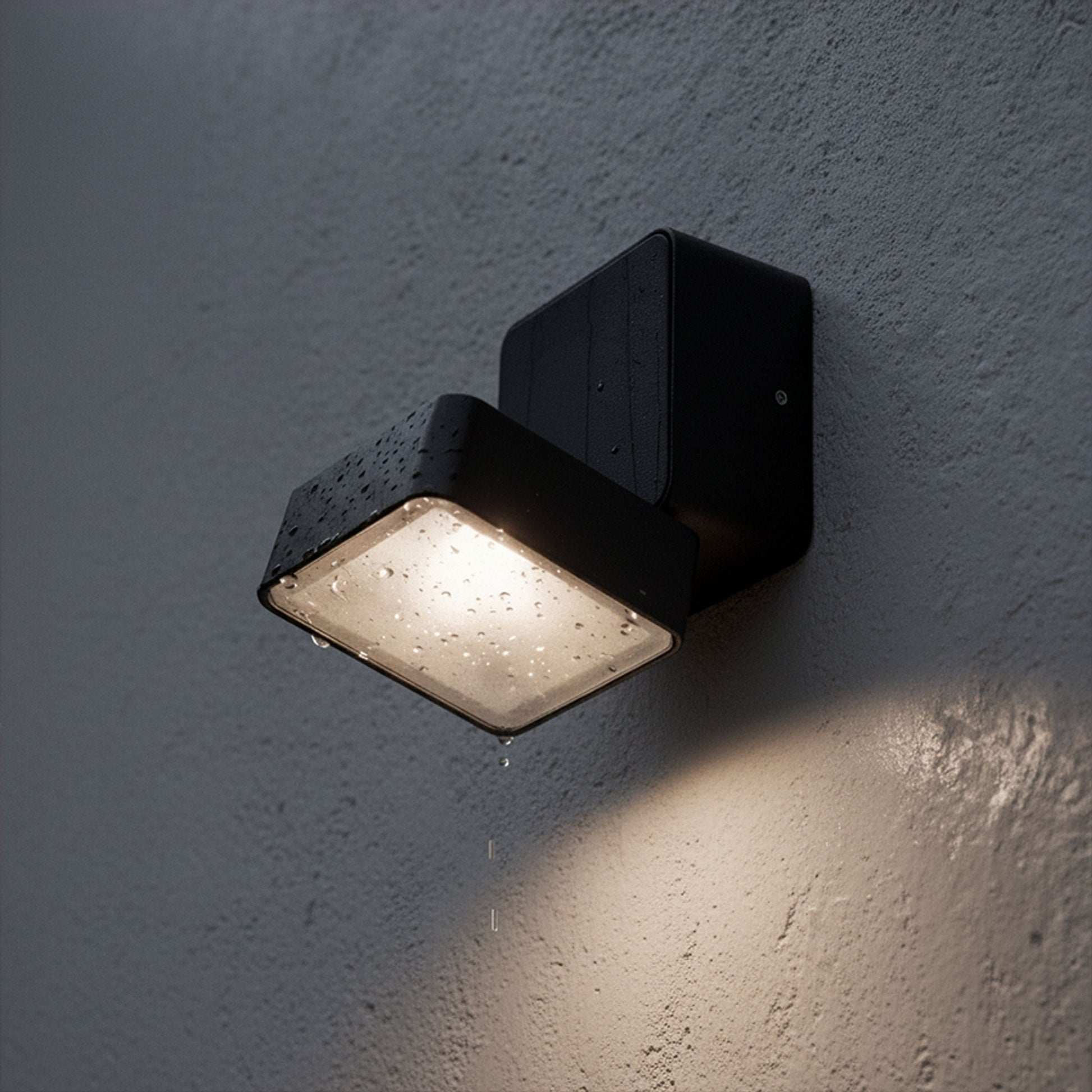 RENDL outdoor lamp FLAVIO SQ surface mounted black 230V LED 6W 110° IP54 3000K R14592 4